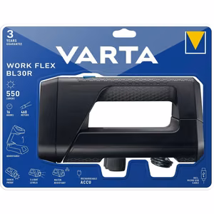 VARTA taskulamppu LED ladattava Work flex BLR30R 550lm 18684
