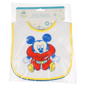 Mickey Mouse -ruokalaput tarrakiinnityksellä, 2 kpl