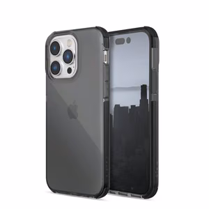 Raptic X-Doria Clear Case iPhone 14 Pro Max panssaroitu kansi musta