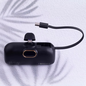 Forever mini varavirtalähde MTB-100 22,5W 5000 mAh USB C musta