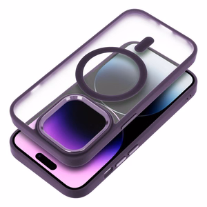 Case for Samsung S25 PLUS Matte Mag Cover compatible with MagSafe purple