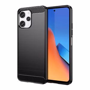 Joustava hiilikuiosuojakuori Xiaomi Redmi 12:lle Carbon Case - musta