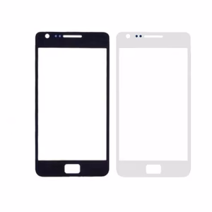 Outer Screen Glass Compatible With Samsung I9100 S2 Black HQ