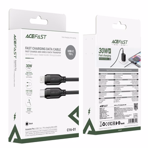 USB cable Acefast C16-01 USB-C to Lightning 1.2m black