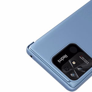 Clear View Kotelo kansi Xiaomi Redmi 10C kansi läppä musta