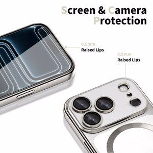 Tech-Protect MagFlex MagSafe Suojakuori iPhone 17 Pro Max -lle - kirkas hopeinen
