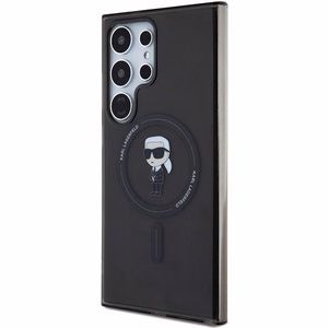 Karl Lagerfeld IML Ikonik MagSafe Suojakuori Samsung Galaxy S24 Ultralle - musta