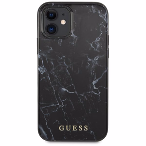 Guess marmorikotelo iPhone 12 mini - musta