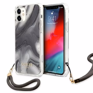 Guess GUHCP12SKSMAGR iPhone 12 mini 5.4" harmaa/harmaa kovakotelo Marble-mallisto