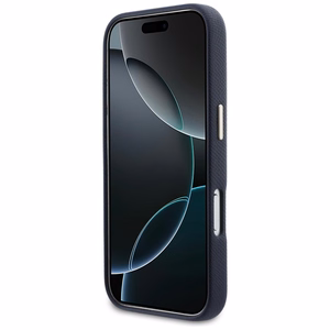 Guess HC PU FW RESIN LOGO sininen Suojakuori iPhone 17 Pro 6,3:lle
