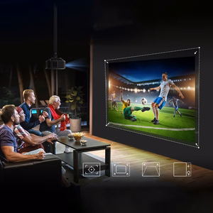 Yaber K3 Pro LCD FullHD 1080p Multimediaprojektori JBL Kaiuttimilla ja Subwooferilla - Musta