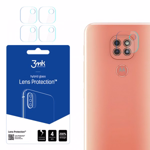 3MK Flexible Glass Lens Hybridilasi Motorola Moto G9 Play kameralle 4 kpl