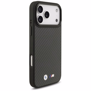 BMW Suojakuori iPhone 17 Pro Max:lle MagSafe-yhteensopiva BMHMP17X24CFMMK (Kevlar Matt) musta