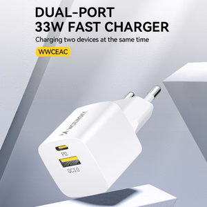 Wozinsky WWCEAC GaN USB-A USB-C 33W Wall Charger - White