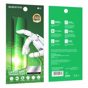 Borofone Tempered glass BF8 Diamond Armor Full Screen 5D Large Arc for Iphone 15/16 - 10 pieces