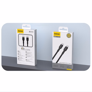 Dudao L9C 65W USB-C - USB-C 2m kaapeli - musta