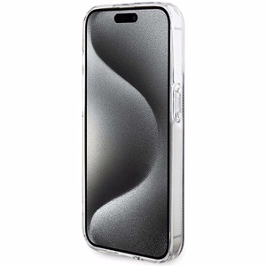 Guess IML 4G Gold Stripe case for iPhone 15 Pro - black