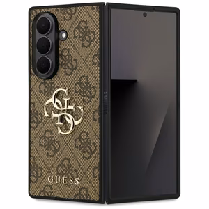 Guess Big 4G Logo Classic Logo suojakuori Samsung Galaxy Z Fold7:lle ruskea