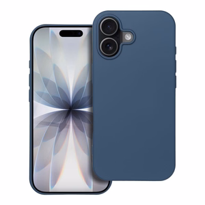 Silikoninen suojakuori iPhone 17:lle sininen