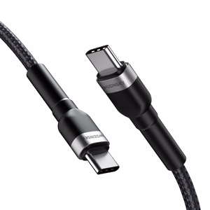 Wozinsky WNBCC1 USB-C / USB-C PD 65W kaapeli 1 m - musta