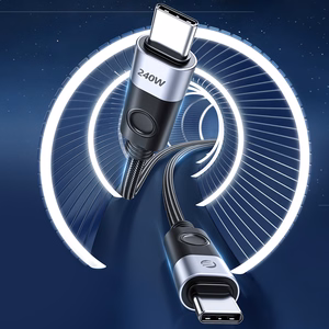Orico 240W USB-C - USB-C latauskaapeli 1,5 m (musta)
