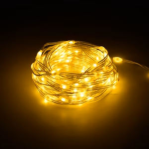 Christmas string lights with lighting modes, 10 m, warm white