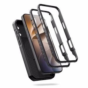 Tech-Protect Kevlar MagSafe 2 suojakuoren pakkaus malleille iPhone 18 Pro / 17 Pro, musta