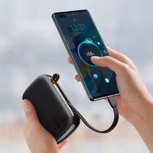 Baseus Qpow Pro 20000mAh varavirtalähde - USB + Type C - PD 22,5W Type C kaapelilla musta