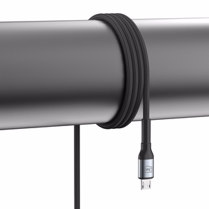 3mk Hyper Cable N-SERIES USB-A / MicroUSB 1m 5V/2.4A 12W - musta