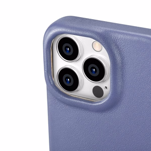 iCarer CE Premium Nahka Folio Case iPhone 14 Pro Max Magneettinen Flip Nahka Folio Case MagSafe Light Purple (WMI14220716-LP)