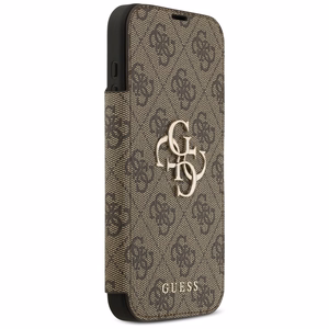 Guess Book 4G Metal Logo -suojakuori iPhone 17 Pro Max - ruskea