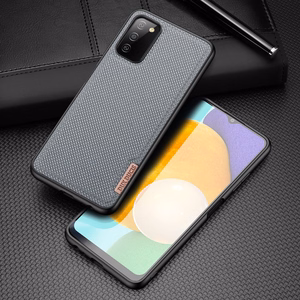 Dux Ducis Fino kotelo päällystetty nylon materiaalia Samsung Galaxy A03s harmaa