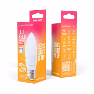 Forever Light LED-lamppu E27 C37 7,2W 840lm 3000K luokka E