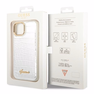 Guess GUHCP14SHGCRHS iPhone 14 6.1 "hopea / hopea kovakotelo Croco Collection