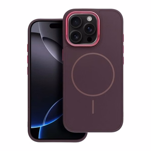 Suojakuori iPhone 17 PRO:lle Frame Mag Cover MagSafe-yhteensopiva violetti