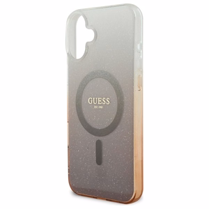 Guess IML Glitter Gradient MagSafe Suojakuori iPhone 16 Plus:lle - ruskea
