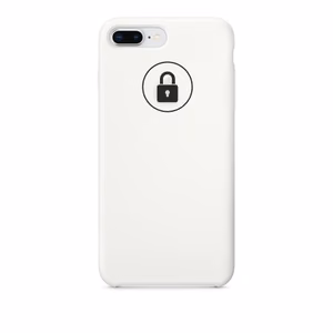 Suojakuori Silicone Case iPhone 7 Plus (8 Plus) valkoinen pakkauksessa