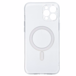 TEL PROTECT MagSilicone Suojakuori iPhone 12 Pro Max:lle läpinäkyvä