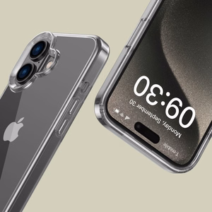 Tech-Protect FlexAir Hybrid Suojakuori iPhone 16:lle - läpinäkyvä