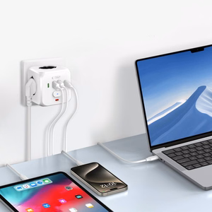 Tech-Protect PCL3x4 Power Strip, 2x USB-A, 2x USB-C, 3x AC Type Schuko - White