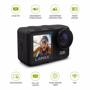 LAMAX W9.2 4K Wi-Fi -toimintakamera, 20 Mpx