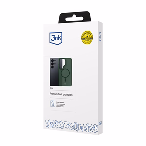 3mk Smoke MagCase Samsung Galaxy S25 Ultra:lle vihreä-puoliläpinäkyvä