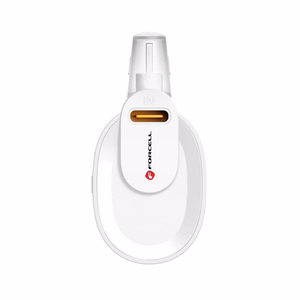 Ulkoinen akku Forcell F-Energy Power Plug F5K3 PD 20W 5000 mAh sisäänrakennetulla Lightning-liittimellä valkoinen