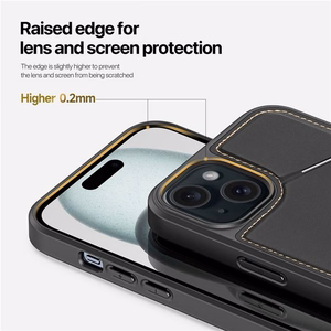 DUX DUCIS case RAFI II MAG with stand compatible with MagSafe for IPHONE 15 Plus black