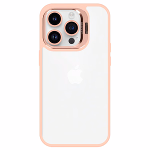Tel Protect Kickstand Suojakuori + kameran lasi (linssi) iPhone 13 Pro Max:lle vaaleanpunainen