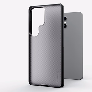 Nillkin Super Frosted Shield Pro suojakuori Samsung Galaxy S26 Ultra:lle puoliläpinäkyvä musta