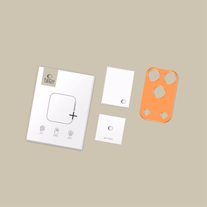 Tech-Protect Camalloy Fit+ kamerasuoja iPhone 17 Pro:lle - Oranssi