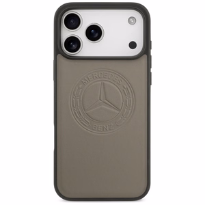 Mercedes Nahkainen Vintage Logo MagSafe Suojakuori iPhone 17 Pro Max:lle - Beige