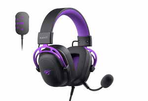 Havit H2002C+U - pelikuulokkeet (mustanvioletti)