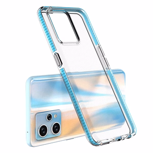 Spring Case Realme 9 Pro+ / Realme 9 silikonisuojus kehyksellä musta